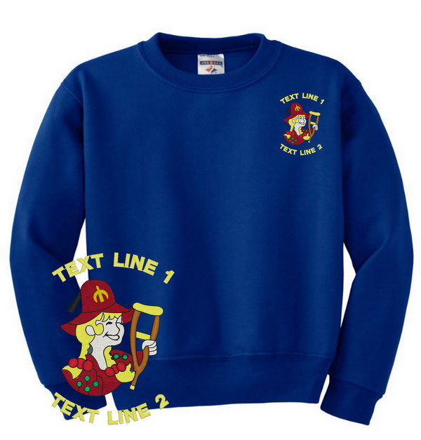 Shriner Hillbilly Lady Sweatshirt #826 (image for) Shriner Hillbilly Lady Sweatshirt #826